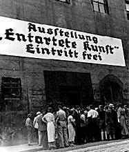 19 luglio 1937 - Monaco - Ausstellung "Entartete Künst" (Mostra dell’Arte degenerata)